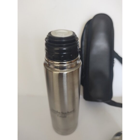 Stainless Steel Vacuum Thermos Jacob Suchard Canada with leather case 400ML - Picture 3 of 13
